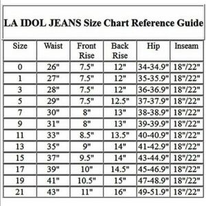 Jeans Femme LA Idol - Taille 5 (Juniors), Coupe Skinny Boot Cut - Entrejambe 29 Pouces, Occasion TB